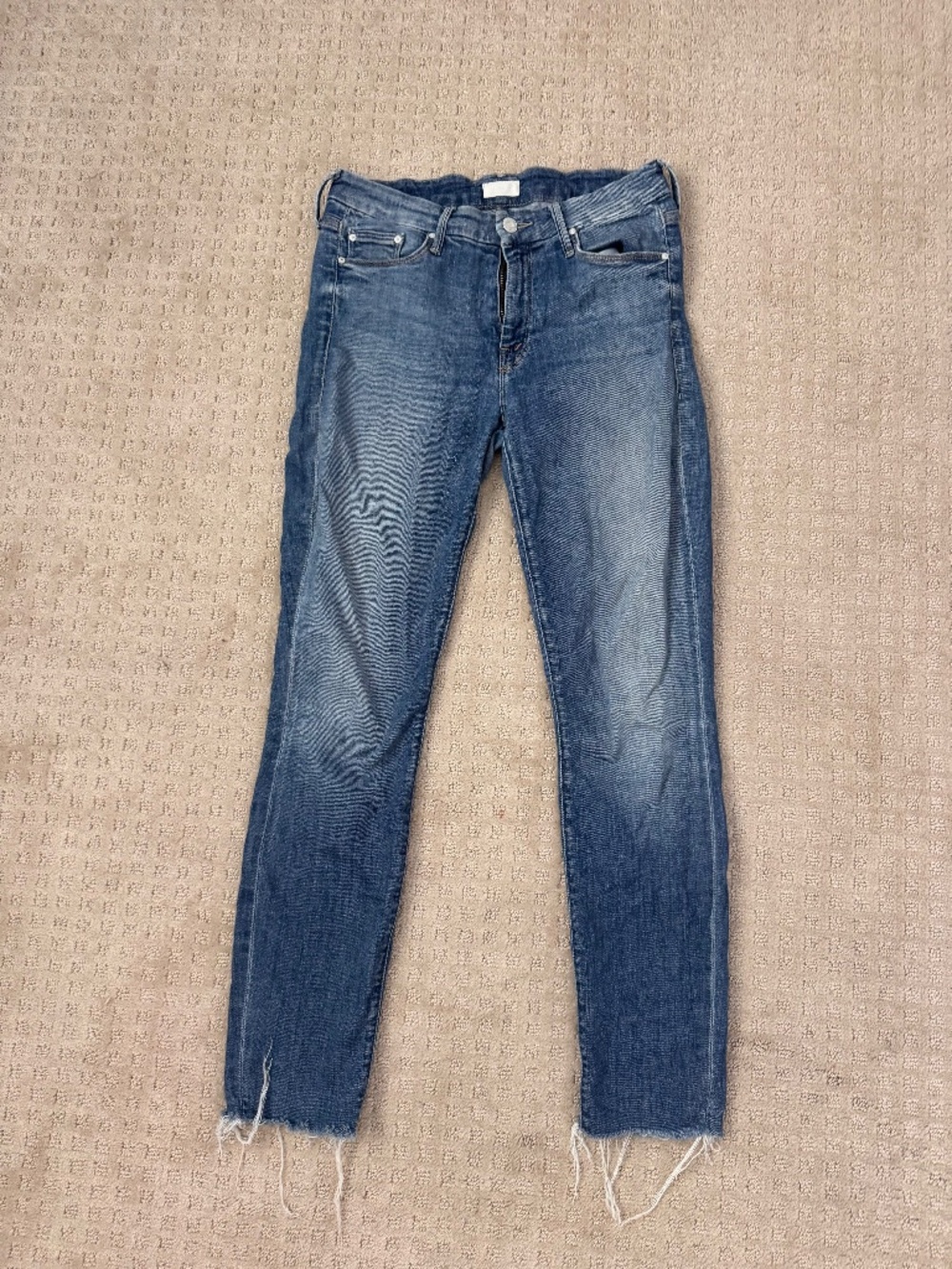MOTHER the looker ankle fray jeans